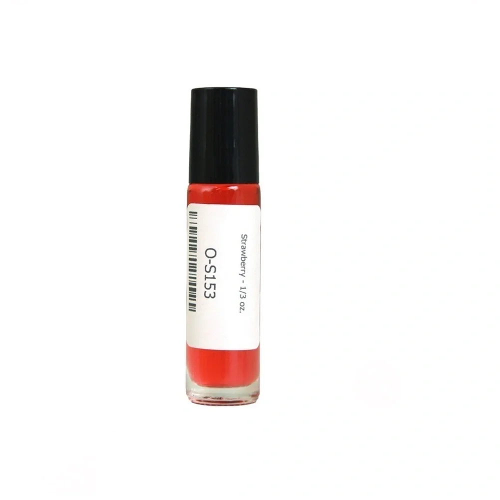 Strawberry Fragrance Oil 1/3 Glass Roll-On Bottle